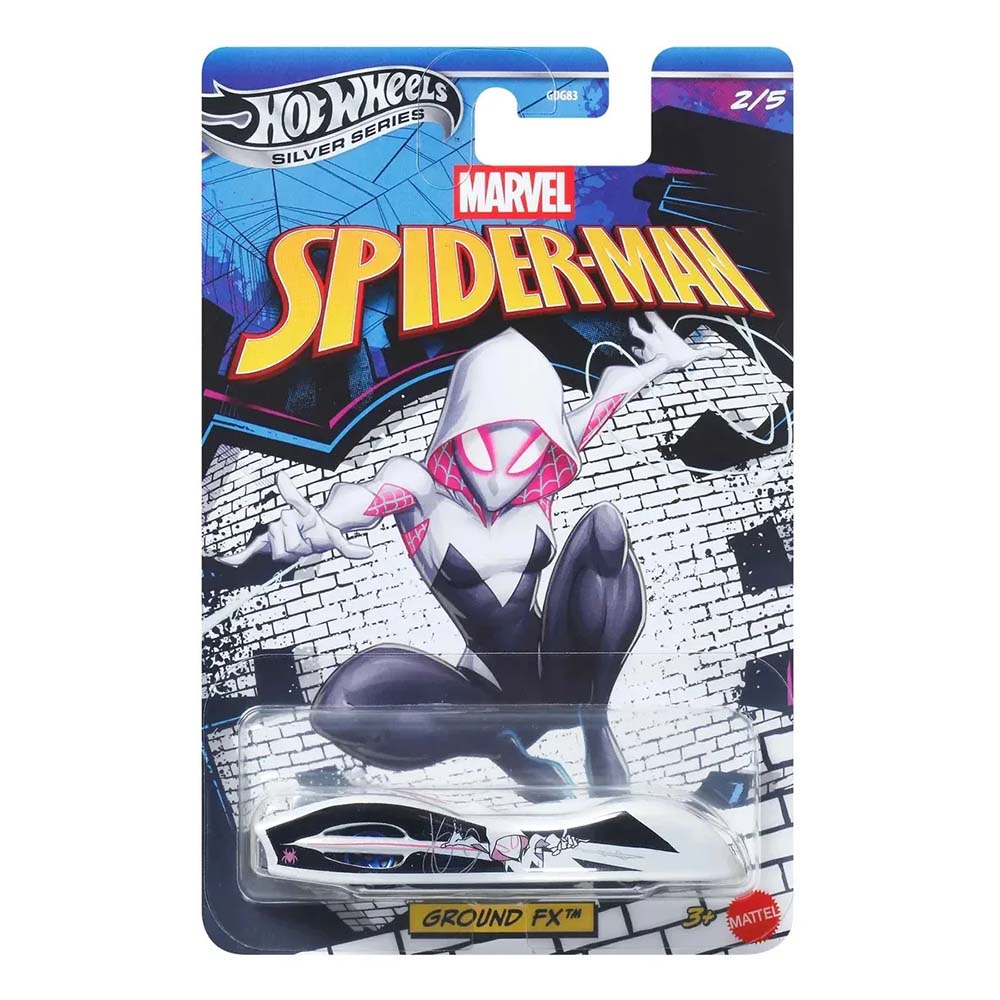 Hot Wheels Silver Series Spider-Man Ground FX GDG83