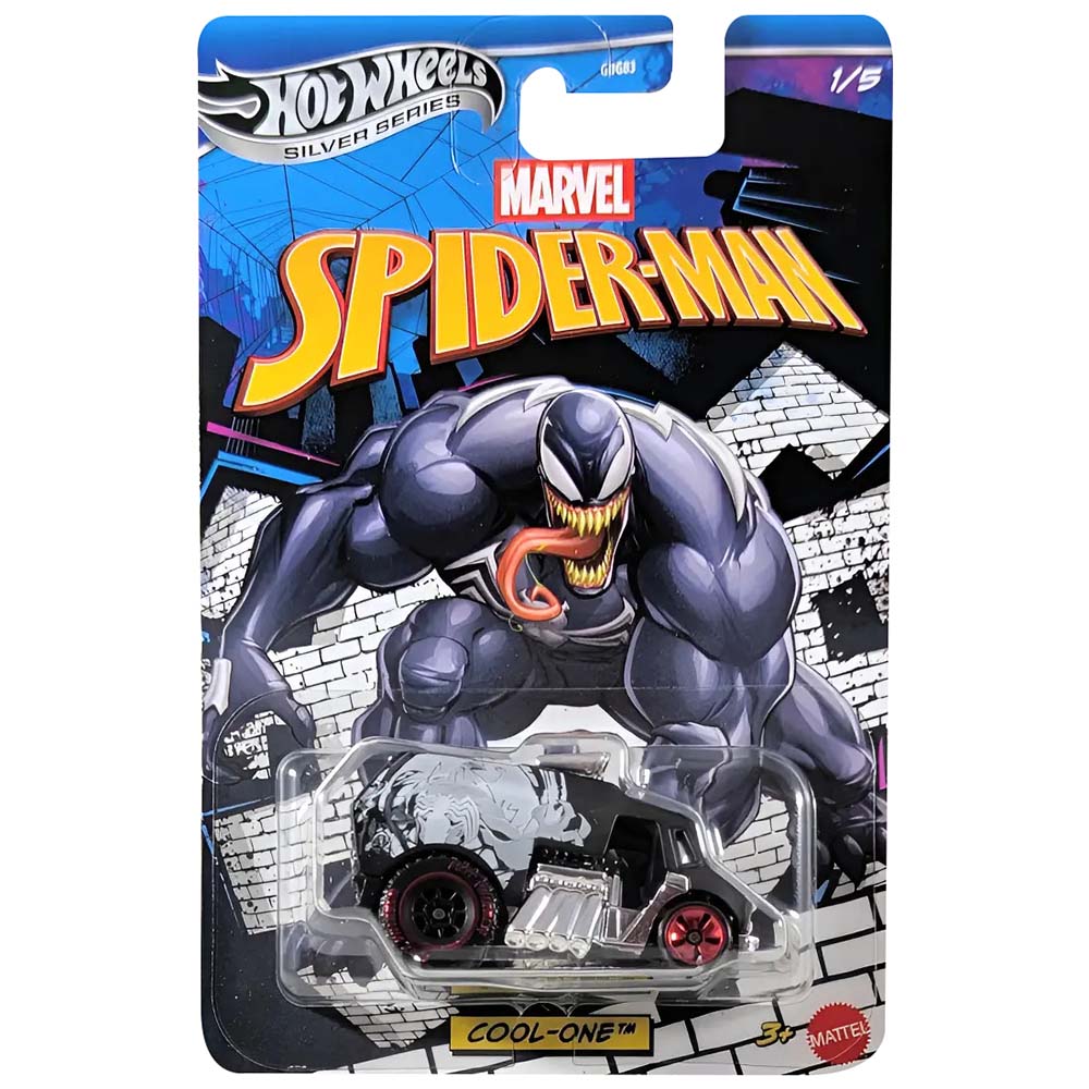 Hot Wheels Silver Series Spider-Man Cool One GDG83