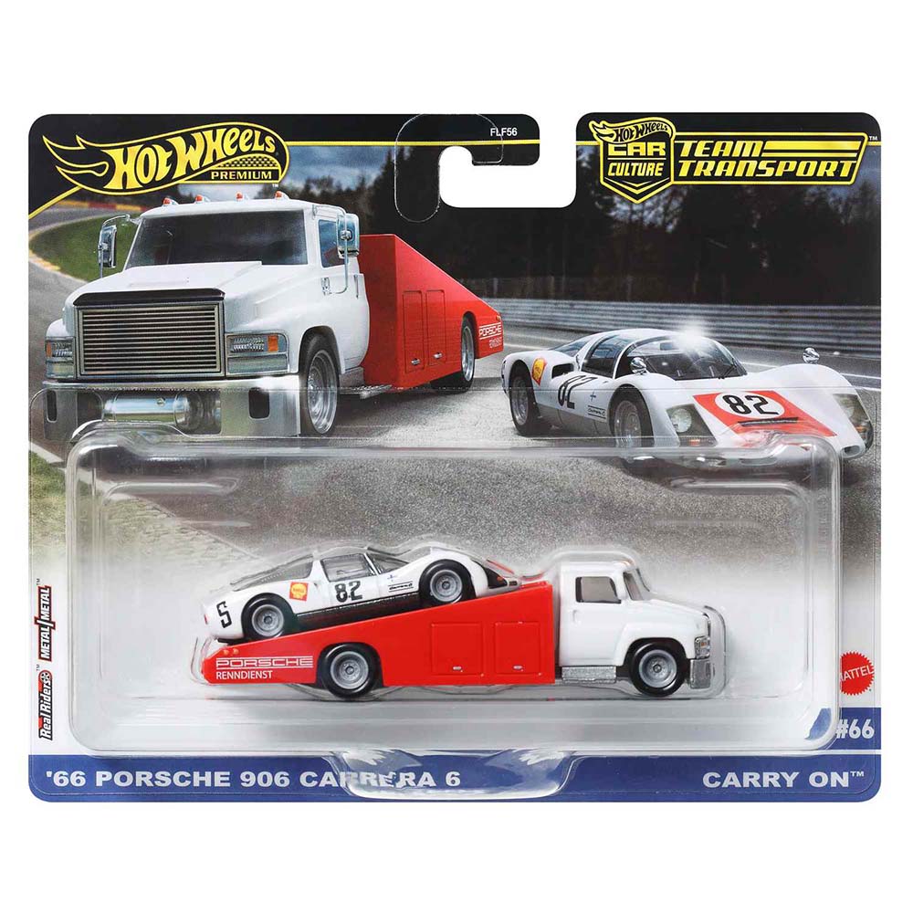 Hot Wheels Team Transport '66 Porsche 906 Carrera 6 FLF56