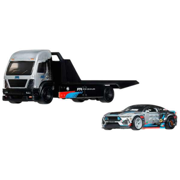 Hot Wheels Team Transport Ford Mustang RTR Spec 5-FD + Aero Lift FLF56