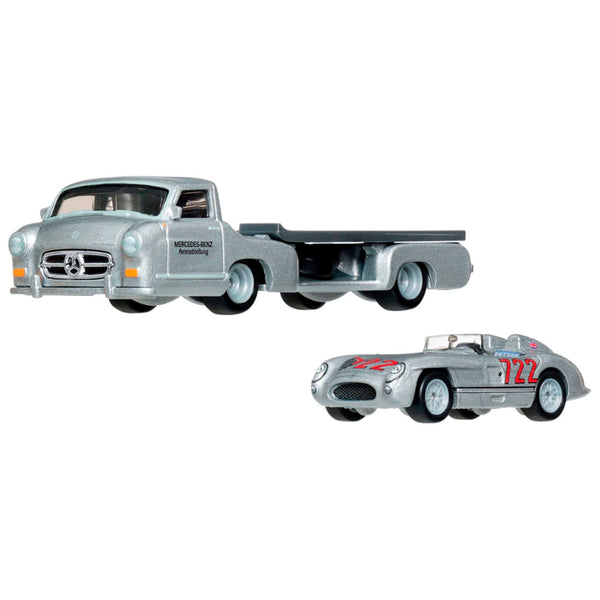 Hot Wheels Team Transport Mercedes-Benz 300 SLR + Mercedes-Benz Renntransporter FLF56