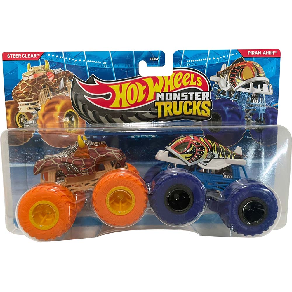 Hot Wheels Monster Trucks: Steer Clear vs Piran-Ahhhh FYJ64