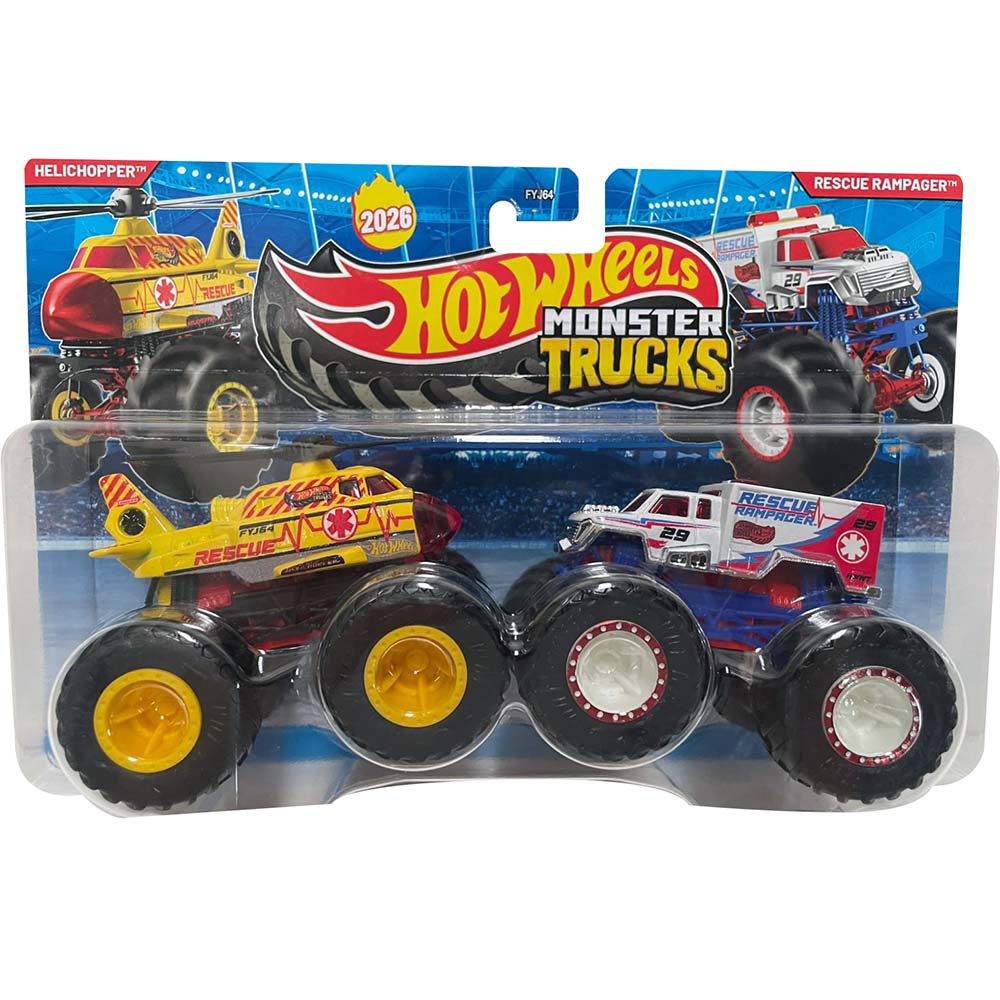 Hot Wheels Monster Trucks: Helichopper vs Rescue Rampager FYJ64