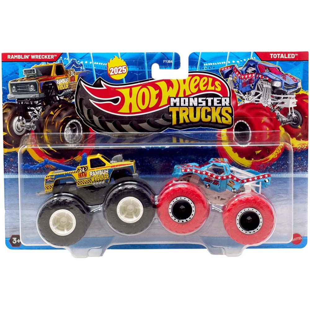 Hot Wheels Monster Trucks: Demolition Doubles Ramblin’ Wrecker / Totaled FYJ64