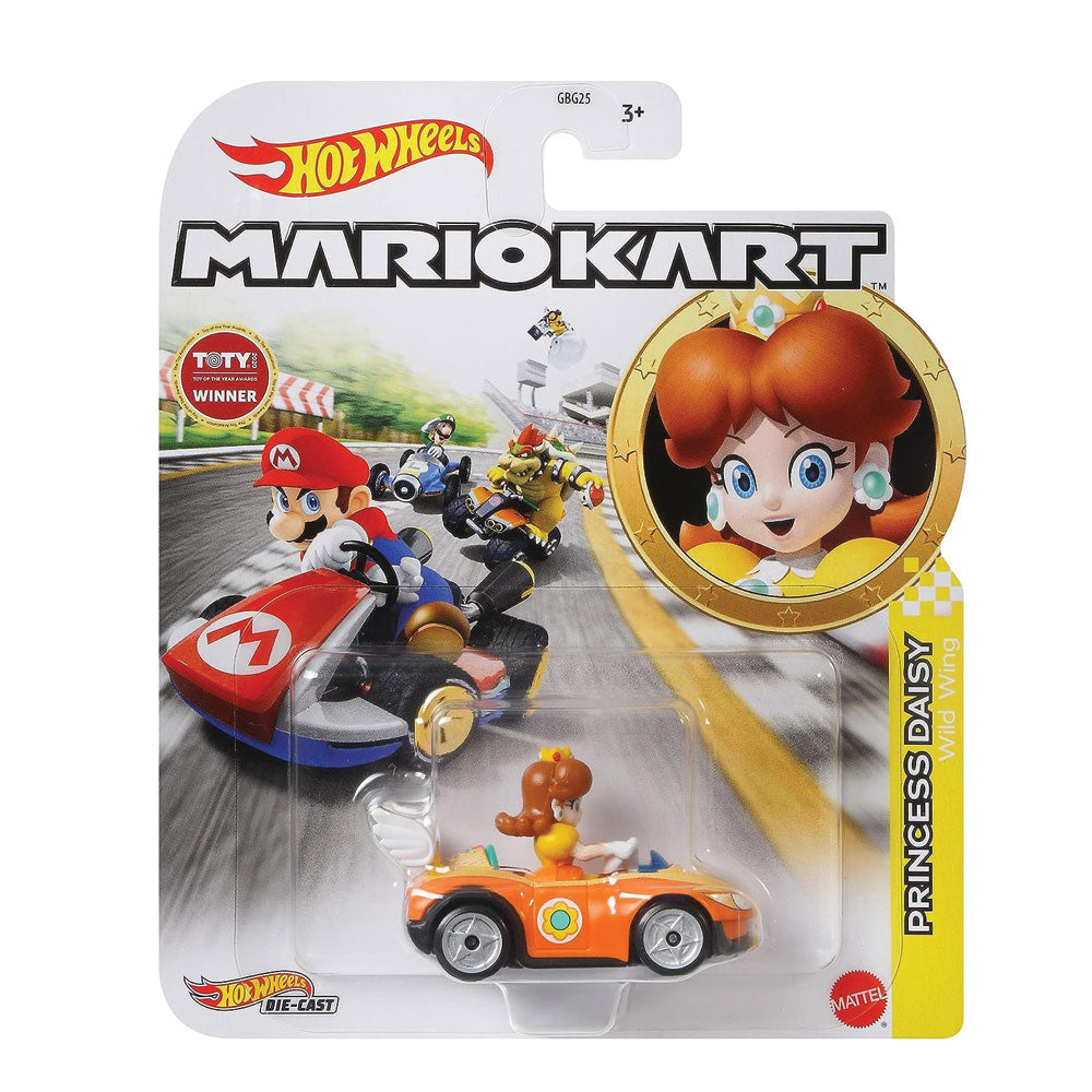 Hot Wheels Mario Kart 1:64 Daisy Wild WingGBG25 – Juguetibici