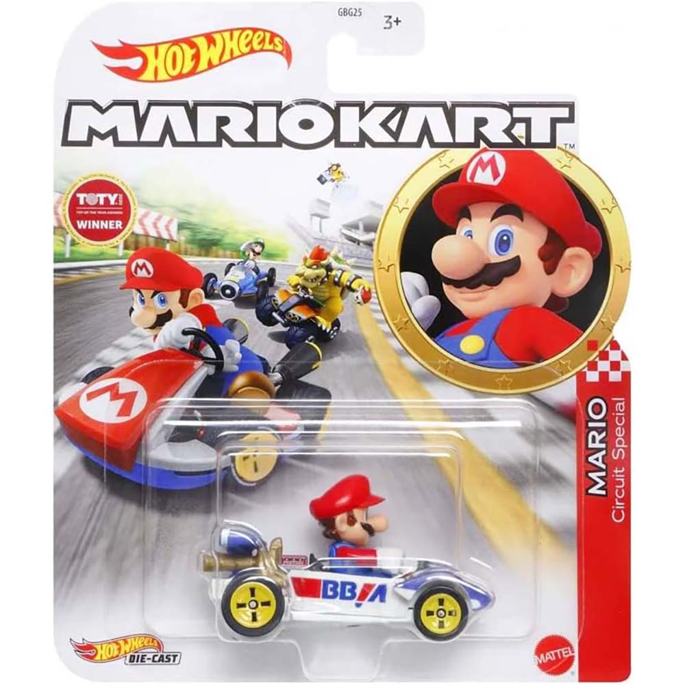 Hot Wheels Mario Kart réplica personajes 1:64 Mario Circuit