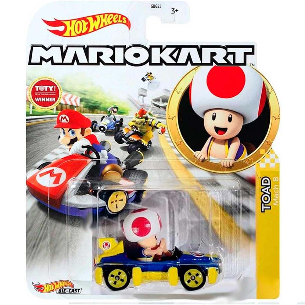 Hot Wheels Mario Kart 1:64 - Toad Mach 8 GBG25
