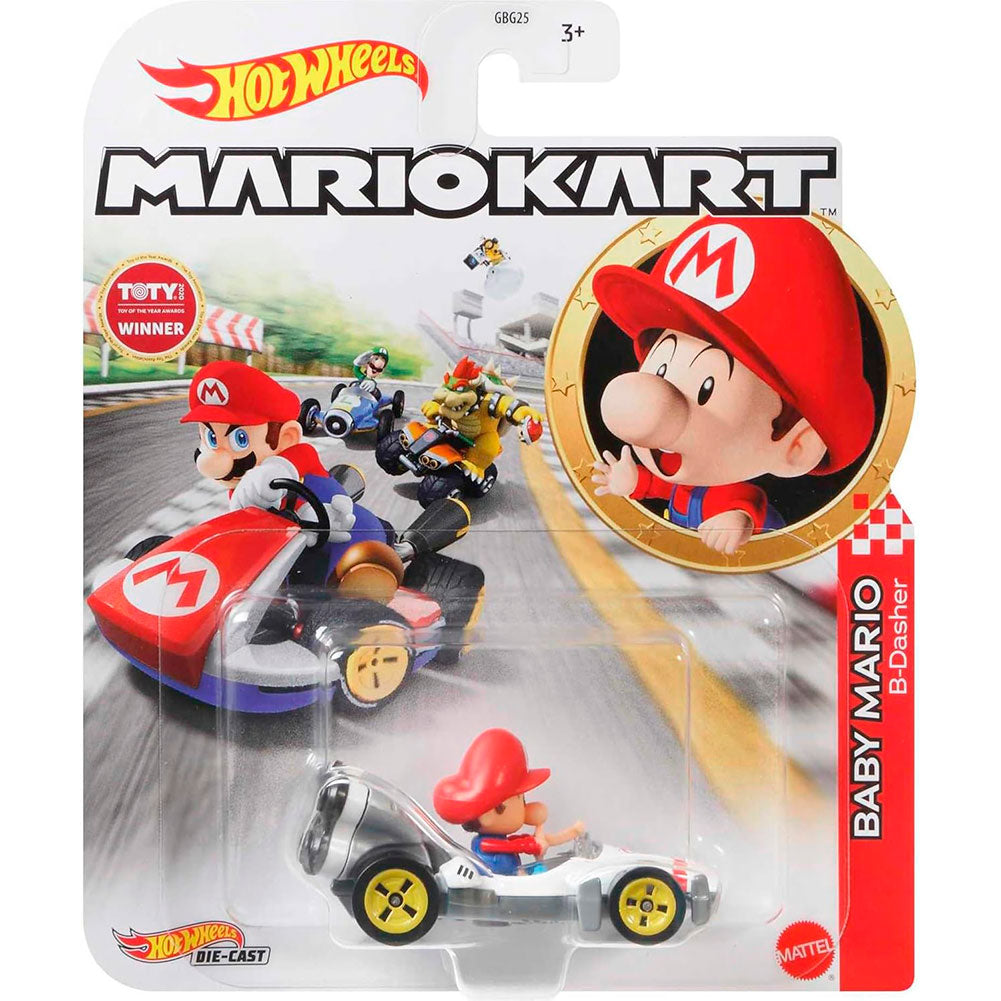 Hot Wheels Mario Kart 1:64 - BABY MARIO GBG25