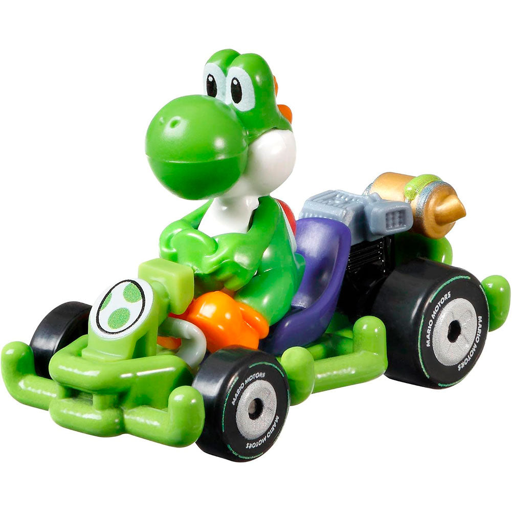 Hot Wheels Mario Kart 1:64 - YOSHI RETRO GBG25, autos de juguete a escala 1:64