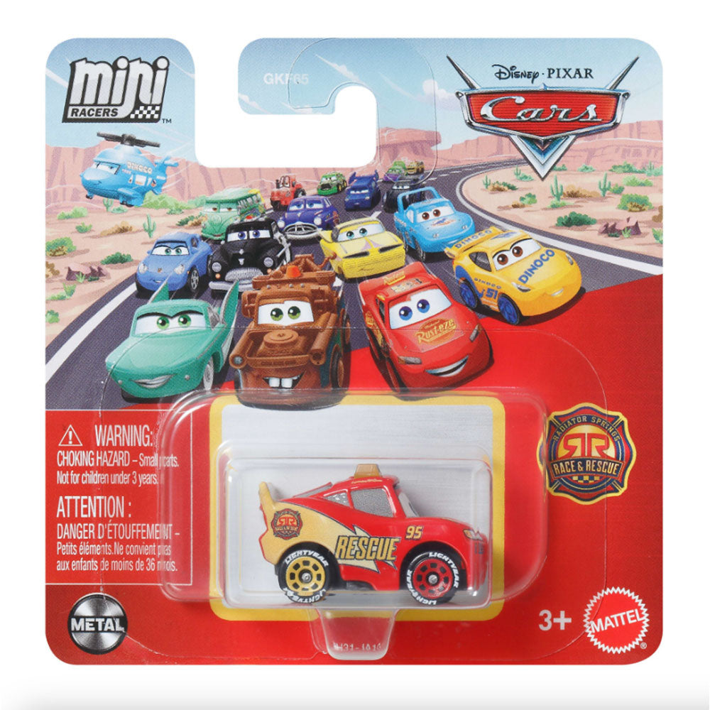 MINICOCHES DE CARS DE DISNEY PIXAR - Race And Rescue Rayo McQueen GKF65