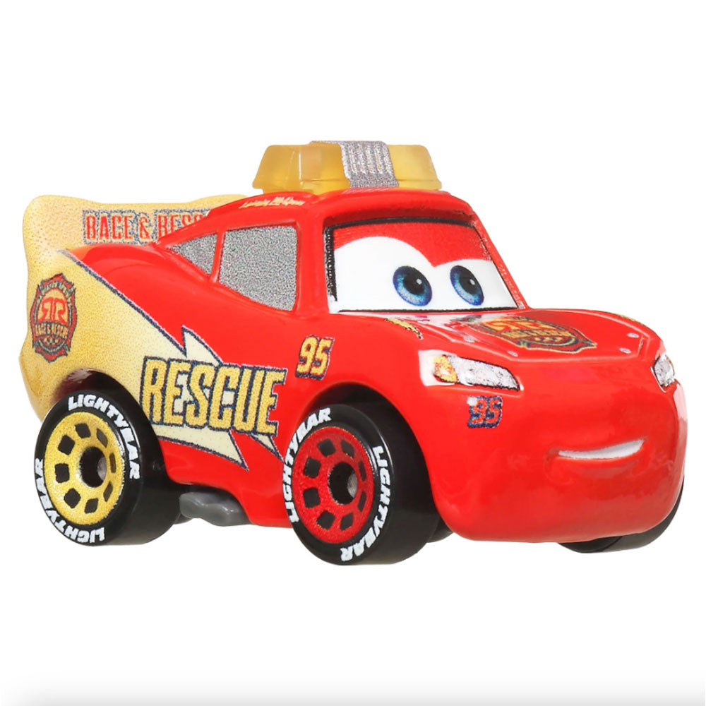 MINICOCHES DE CARS DE DISNEY PIXAR - Race And Rescue Rayo McQueen GKF65, autos de juguete