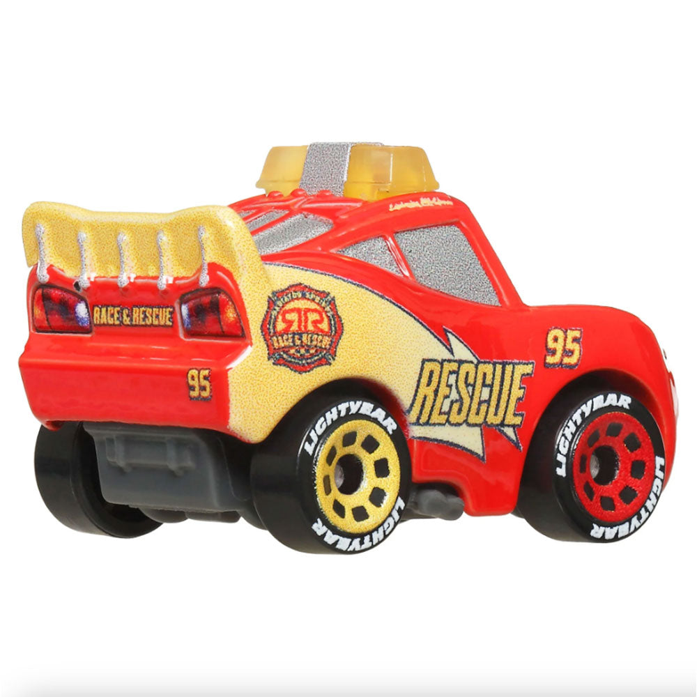 MINICOCHES DE CARS DE DISNEY PIXAR - Race And Rescue Rayo McQueen GKF65, autos de juguete
