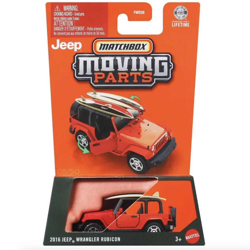 Matchbox Moving Parts 1:64 - 2016 Jeep Wrangler Rubicon FWD28
