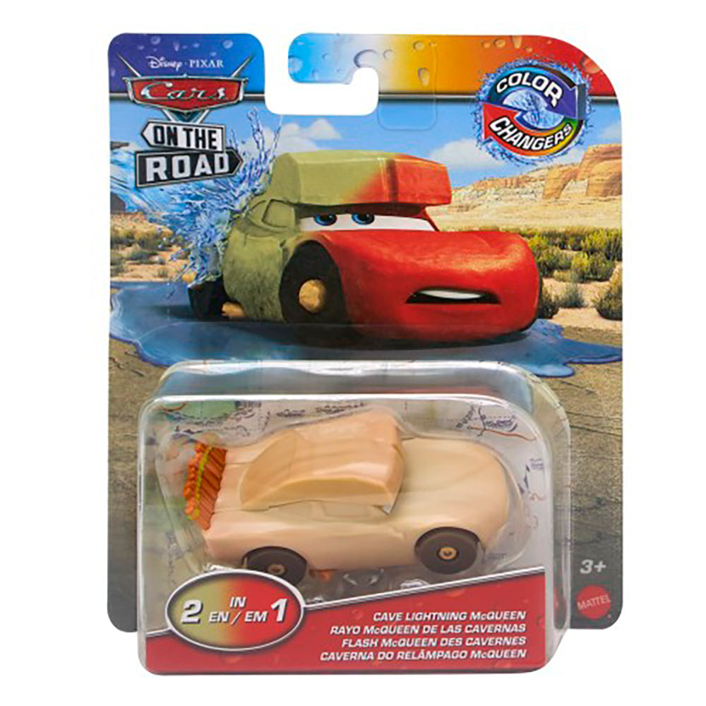 Cars Color Changer - Rayo McQueen de las Cavernas GNY94: Vehículo de juguete - Edad 3+