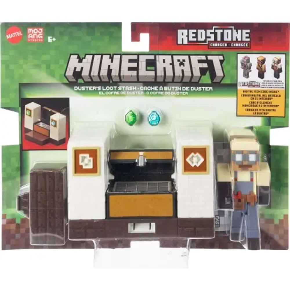 Minecraft 3.25" 2-Pack Redstone El Cofre De Duster GTT53