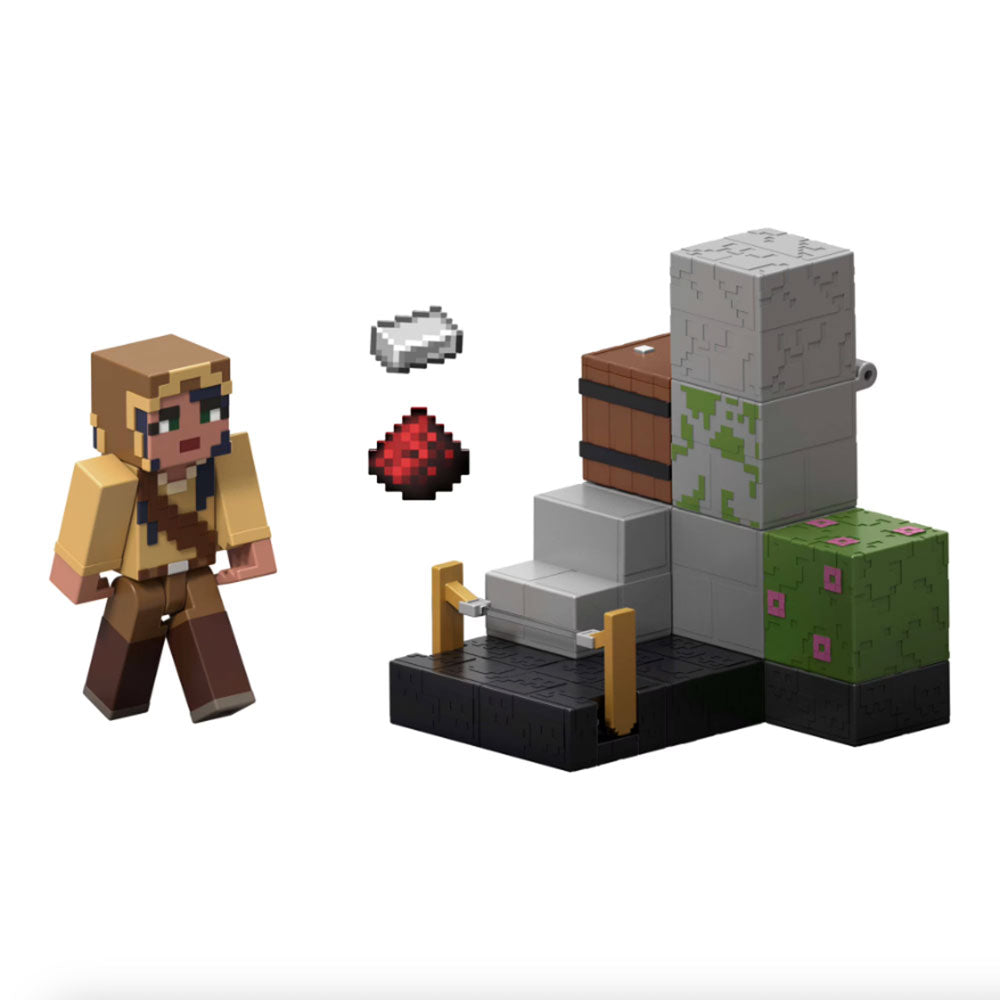 Minecraft 3.25" 2-Pack Redstone La Trampa De Trapper GTT53, figuras de acción