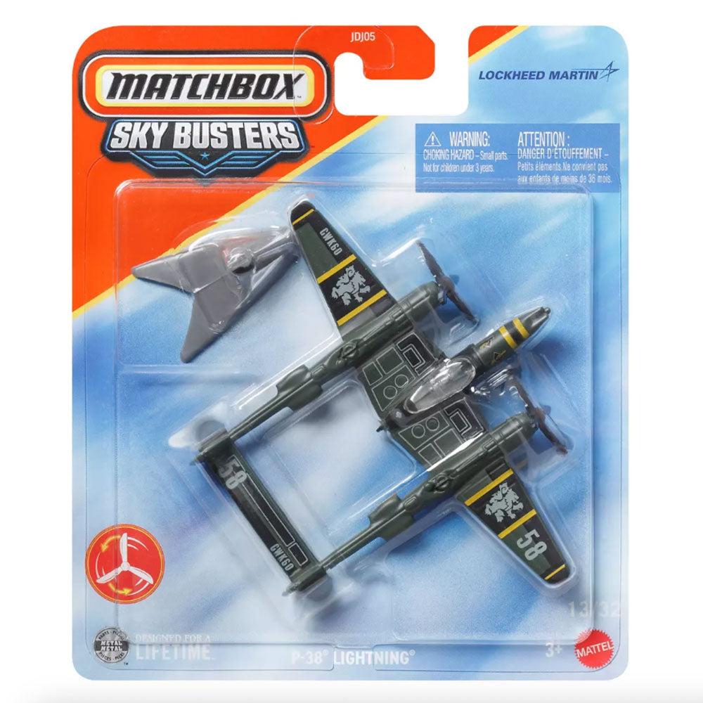 Matchbox Skybusters P-38 Lightning JDJ05