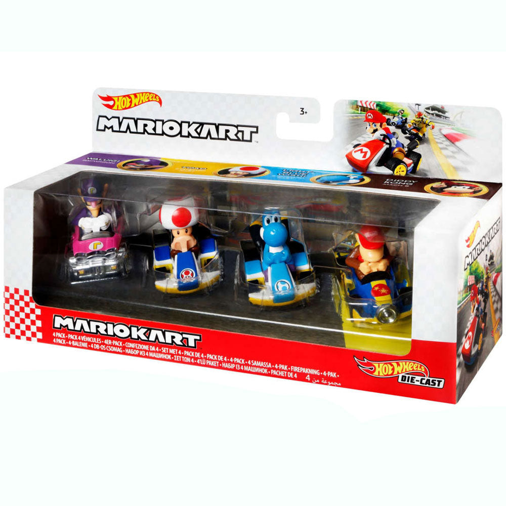 Hot Wheels Mario Kart Die-Cast 4-Pack GWB36 – Juguetibici eCommerce