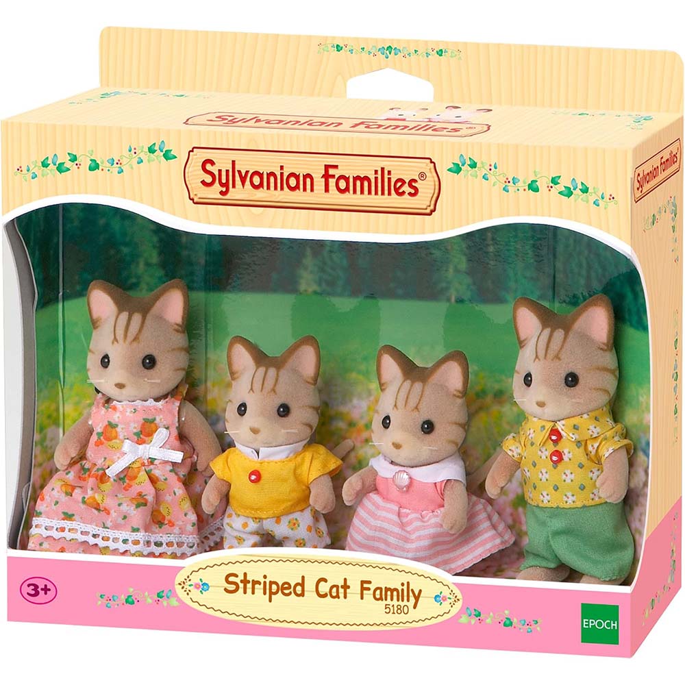 Sylvanian Families 5180 Familia gato de rayas