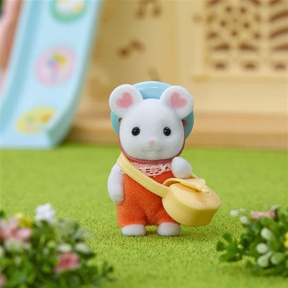Sylvanian Families 5408 Bebé ratón Marshmallow: Figura coleccionable - Edad 3+