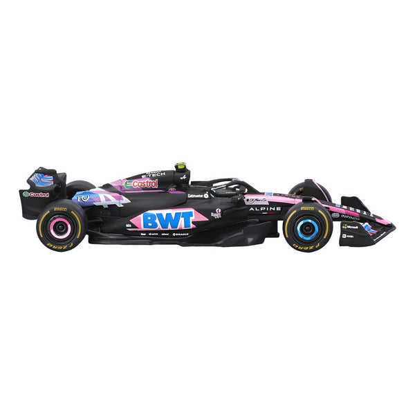 Auto Bburago F1 Bwt Alpine A524 2024 a Escala 1:43 con Casco - Gasly #10