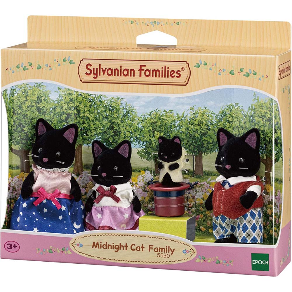 Sylvanian Families 5530 Familia Gato Medianoche