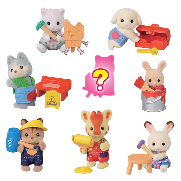 Sylvanian Families 5838 Builder Baby Friends Blind Bag Figura Sorpresa Coleccionable