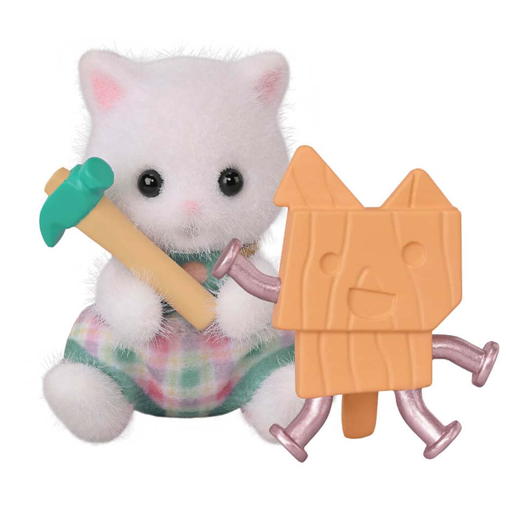 Sylvanian Families 5838 Builder Baby Friends Blind Bag Figura Sorpresa Coleccionable, figuras sorpresa