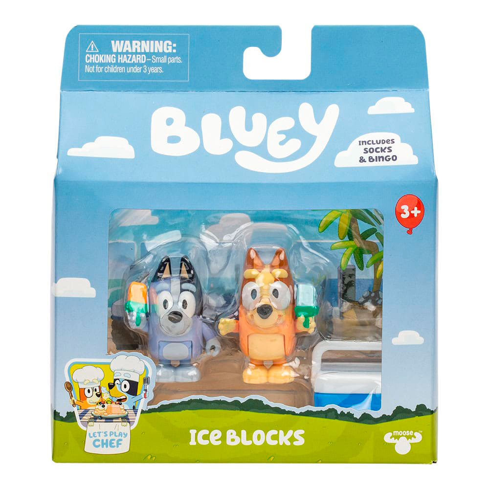 Bluey – Set de 2 Figuras - Ice Blocks Glaces