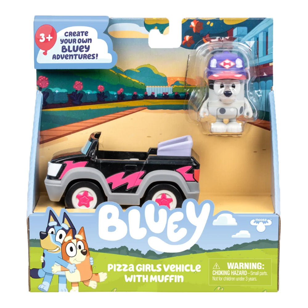 Bluey – Vehículo Básico - Vehículo de pizzas con Muffin
