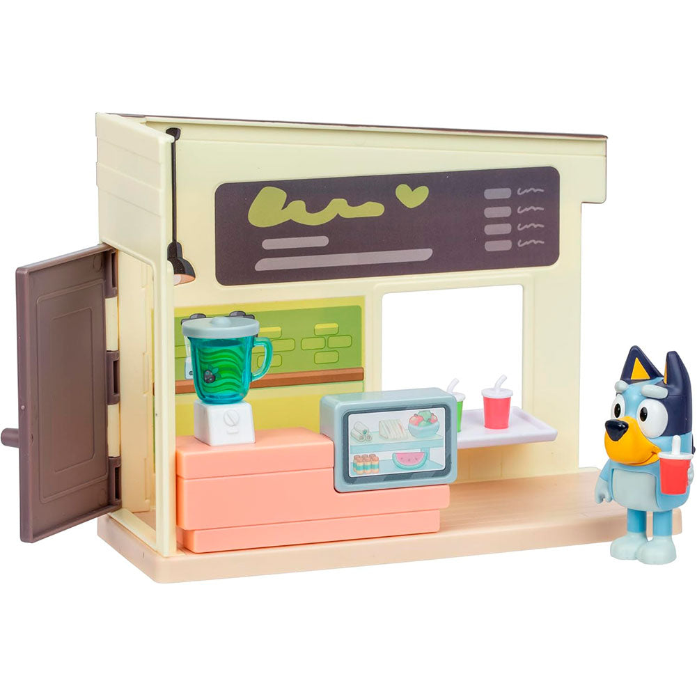 Bluey – Mini Barra de Jugos con Figura Articulada, sets de juego