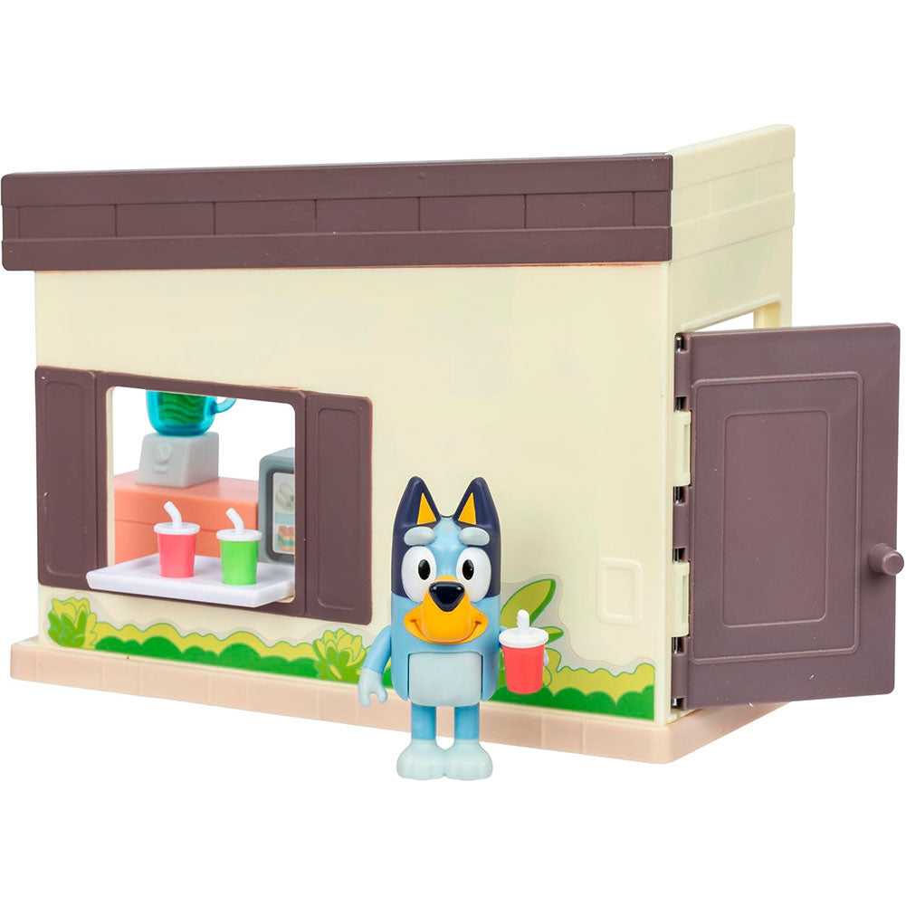 Bluey – Mini Barra de Jugos con Figura Articulada, sets de juego