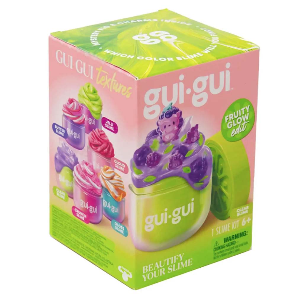 Gui Gui Beautify Your Slime Kit Fruity Glow Edit Clear Slime 90758