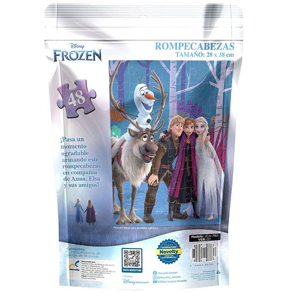 ROMPECABEZAS BOLSA FOIL FROZEN 48 PZAS JCA-783