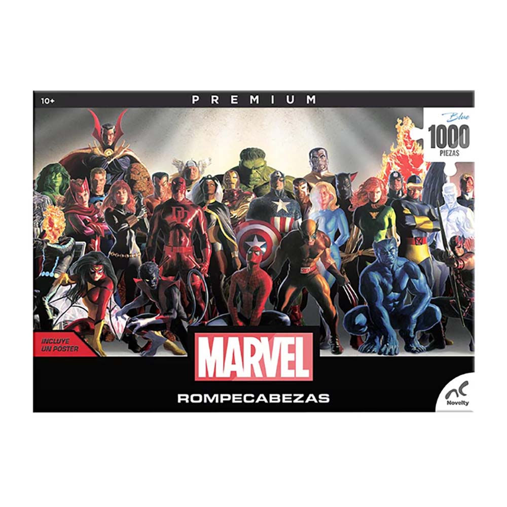 Rompecabezas Coleccionable Premium Marvel 1000 Pzs JCA-4539, rompecabezas