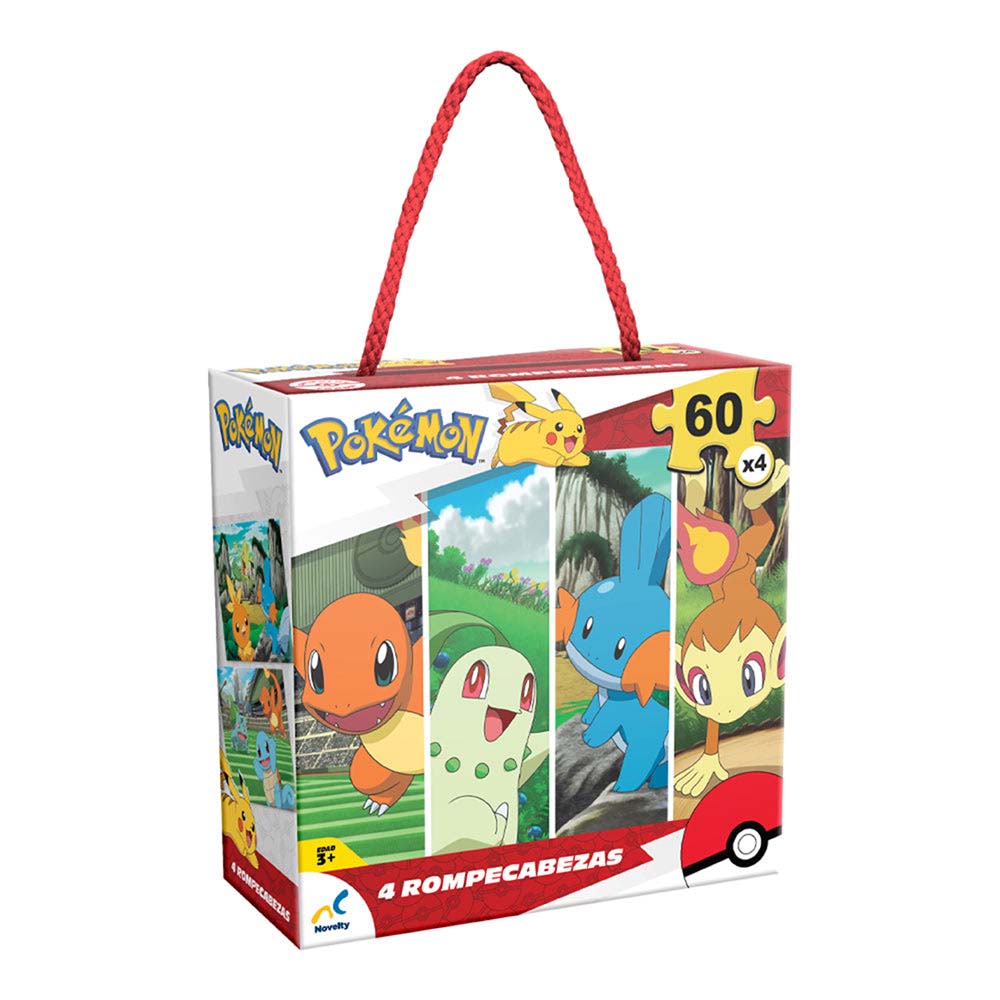 Novelty Rompecabezas 4 en 1 Pokémon JCA-4161