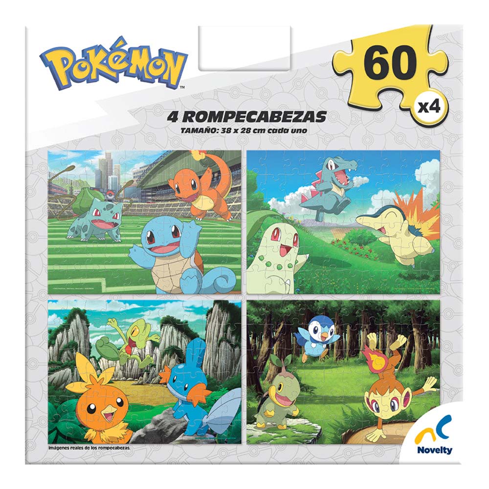 Novelty Rompecabezas 4 en 1 Pokémon JCA-4161