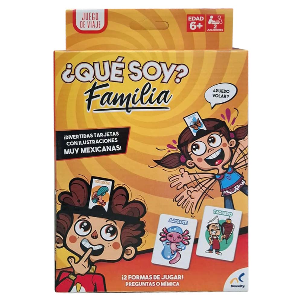 Novelty Juego de viaje ¿Qué soy? Familia JCA-4740: Juego de mesa - Edad 8+