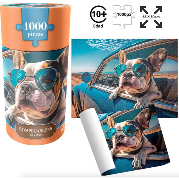 Rompecabezas Paseando En Coche 1000 Pzs Cilindro JCA-4804