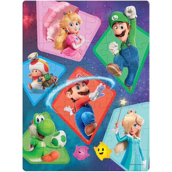 Rompecabezas Mario Galaxy 48 Piezas Bolsa Foil Metalizada JCA-5015