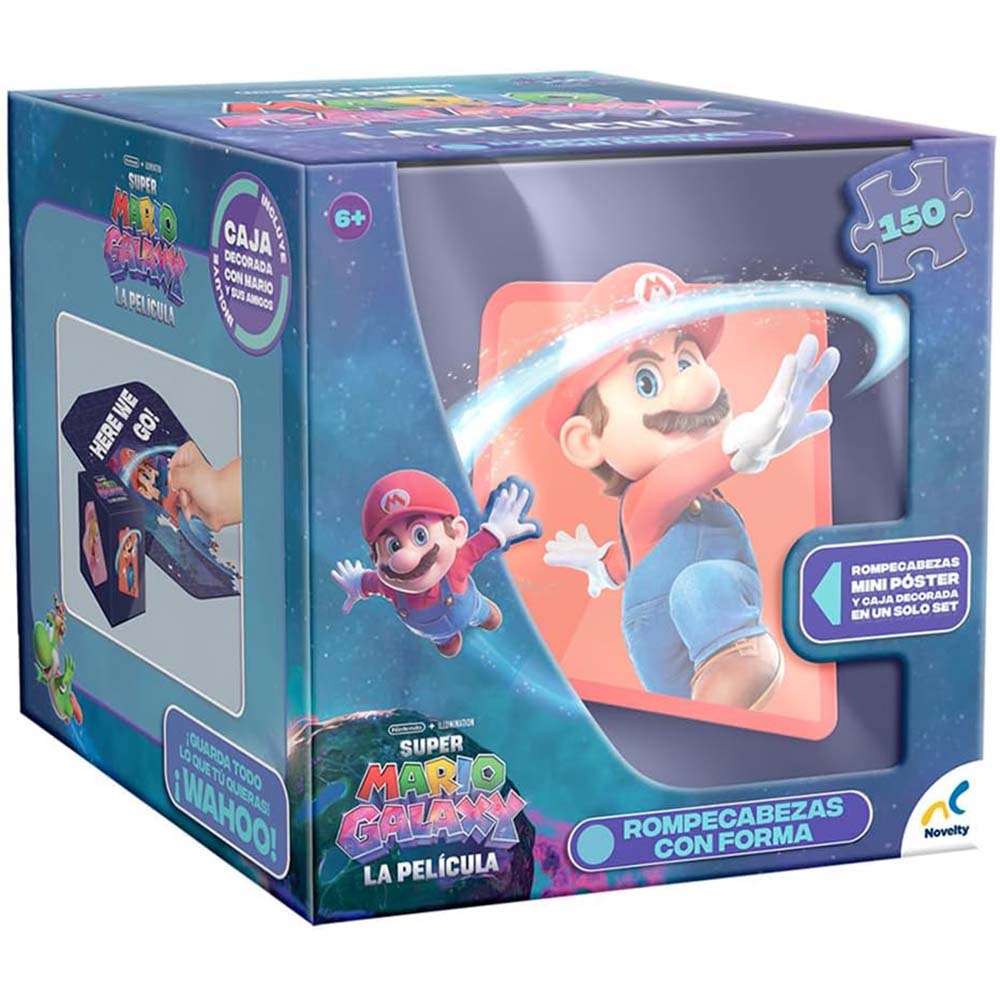 Rompecabezas en Forma de Cubo Super Mario Galaxy 150 Piezas JCA-5018