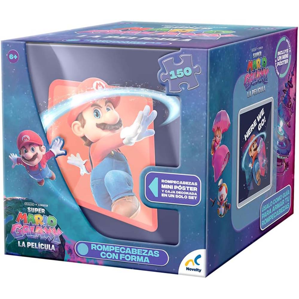 Rompecabezas en Forma de Cubo Super Mario Galaxy 150 Piezas JCA-5018, rompecabezas