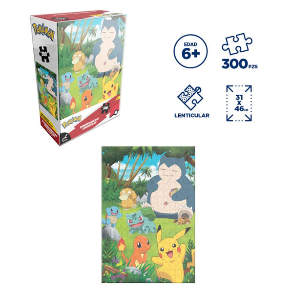 Rompecabezas Pokémon Clásico Lenticular 300 Piezas JCA-4709