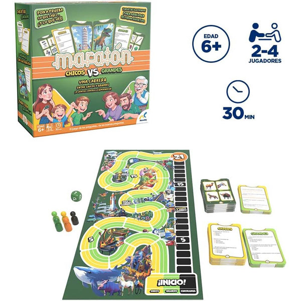 Juego de Mesa Maratón Chicos vs Grandes JCA-4868
