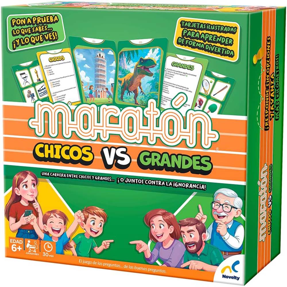 Juego de Mesa Maratón Chicos vs Grandes JCA-4868, juegos de mesa