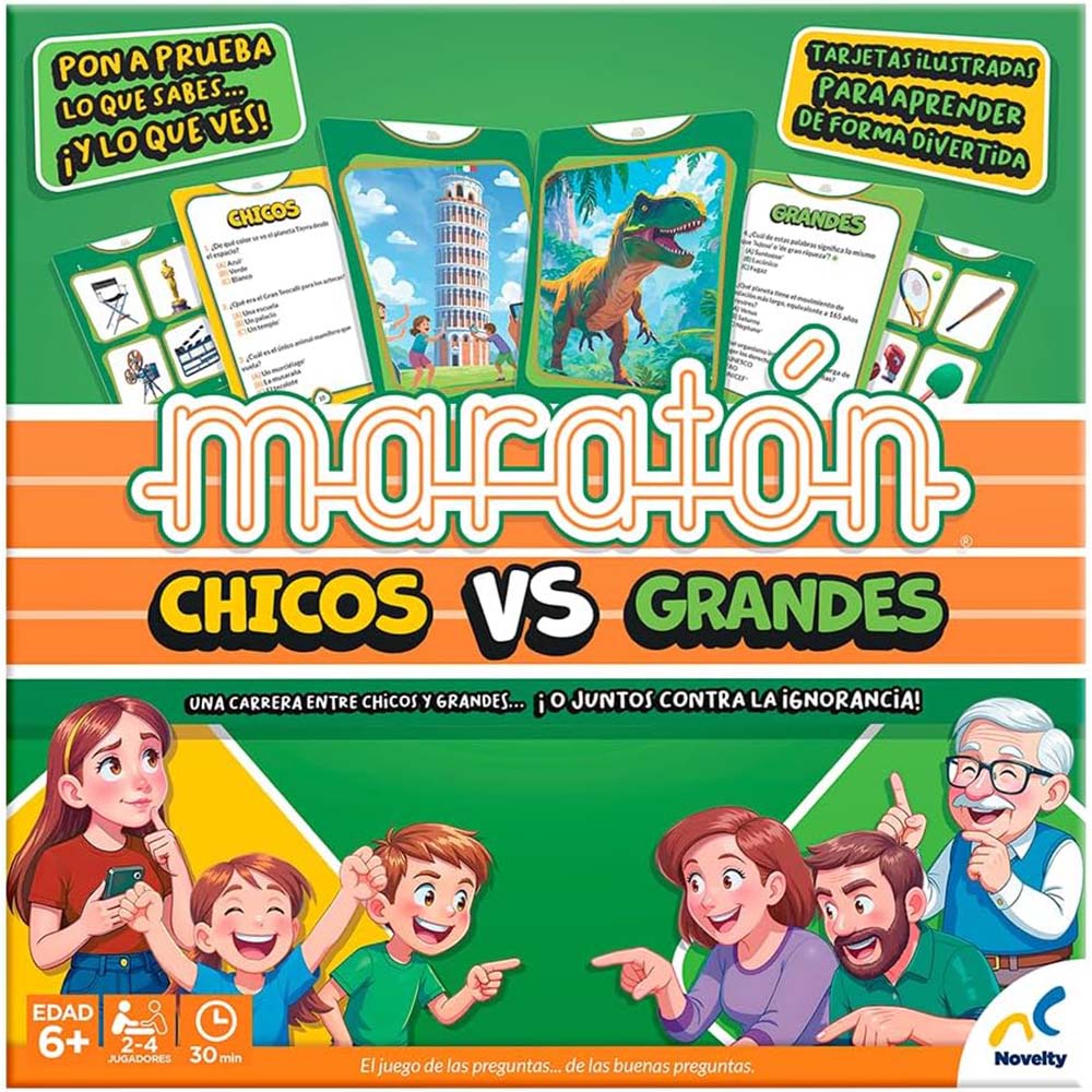 Juego de Mesa Maratón Chicos vs Grandes JCA-4868, juegos de mesa
