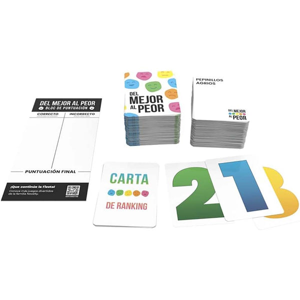Juego de Cartas Del Mejor al Peor JCA-4987