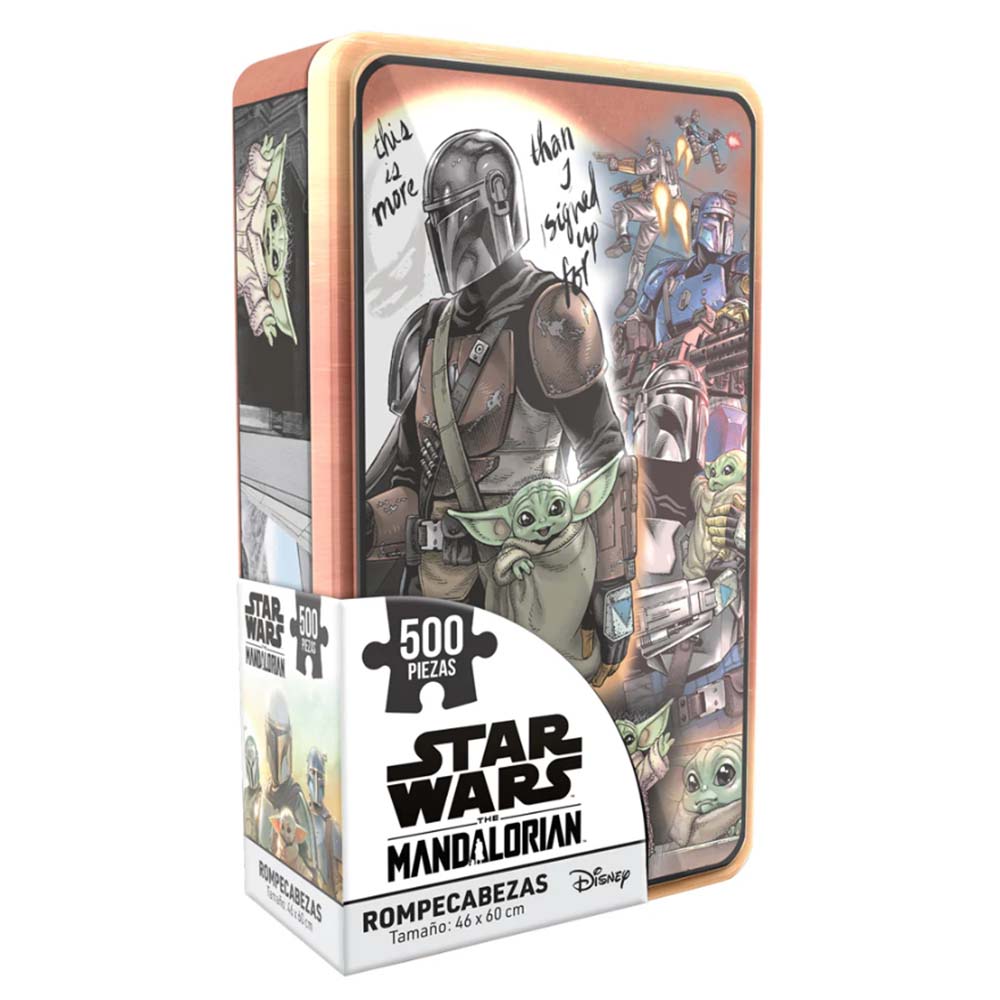 Rompecabezas Star Wars The Mandalorian Tin 500 Piezas JCA-5032