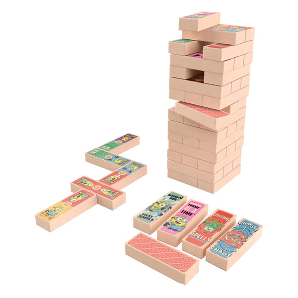 Juego de Mesa Minions and Monsters Torre de Madera 3 en 1 JCA-5093