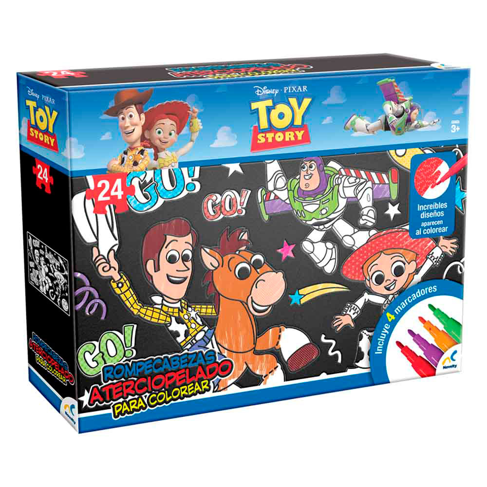 Rompecabezas Toy Story 5 Aterciopelado para Colorear 24 Piezas JCA-5057